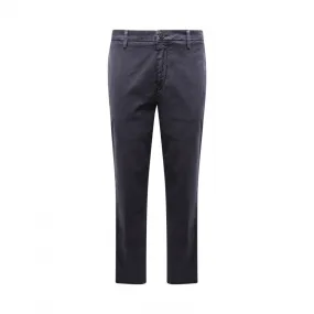 1064AZ PANTALONE UOMO FRED PERRY GARMENT DYED MAN TROUSERS BLUE