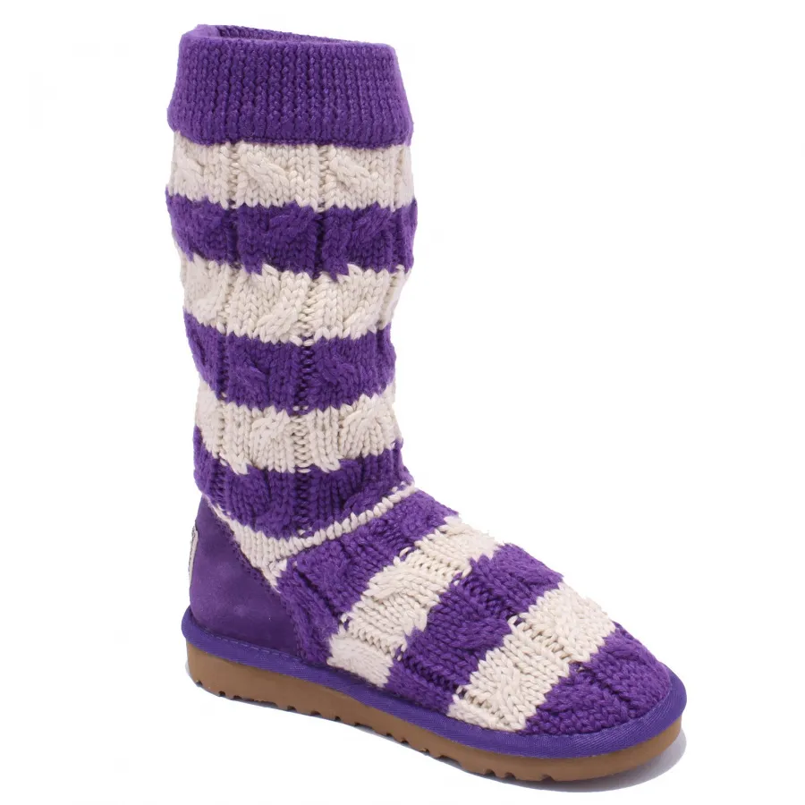 3238Y (NO BOX) stivale bimba girl UGG scarpe wool shoe boot purple/ivory