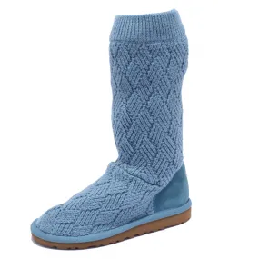 3257Y  (NO BOX) stivale bimba girl UGG scarpe wool shoe boot light blue