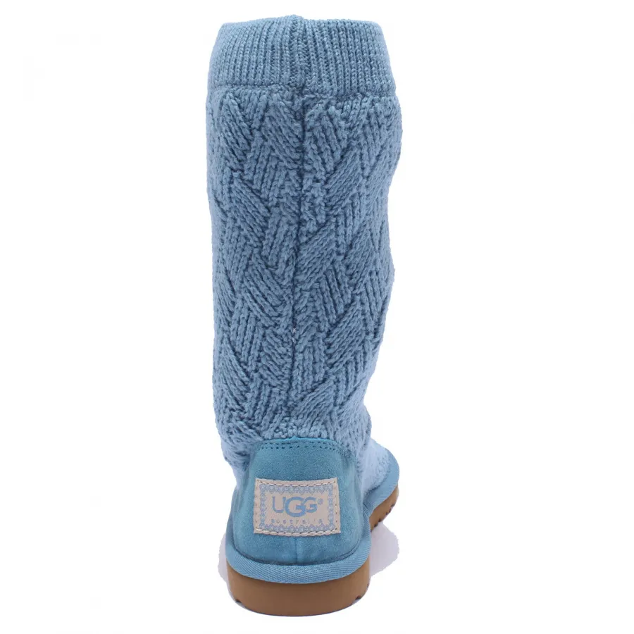 3257Y  (NO BOX) stivale bimba girl UGG scarpe wool shoe boot light blue