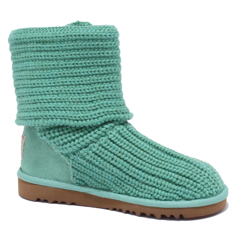 3267Y (NO BOX) stivale bimba girl UGG scarpe wool shoe boot green