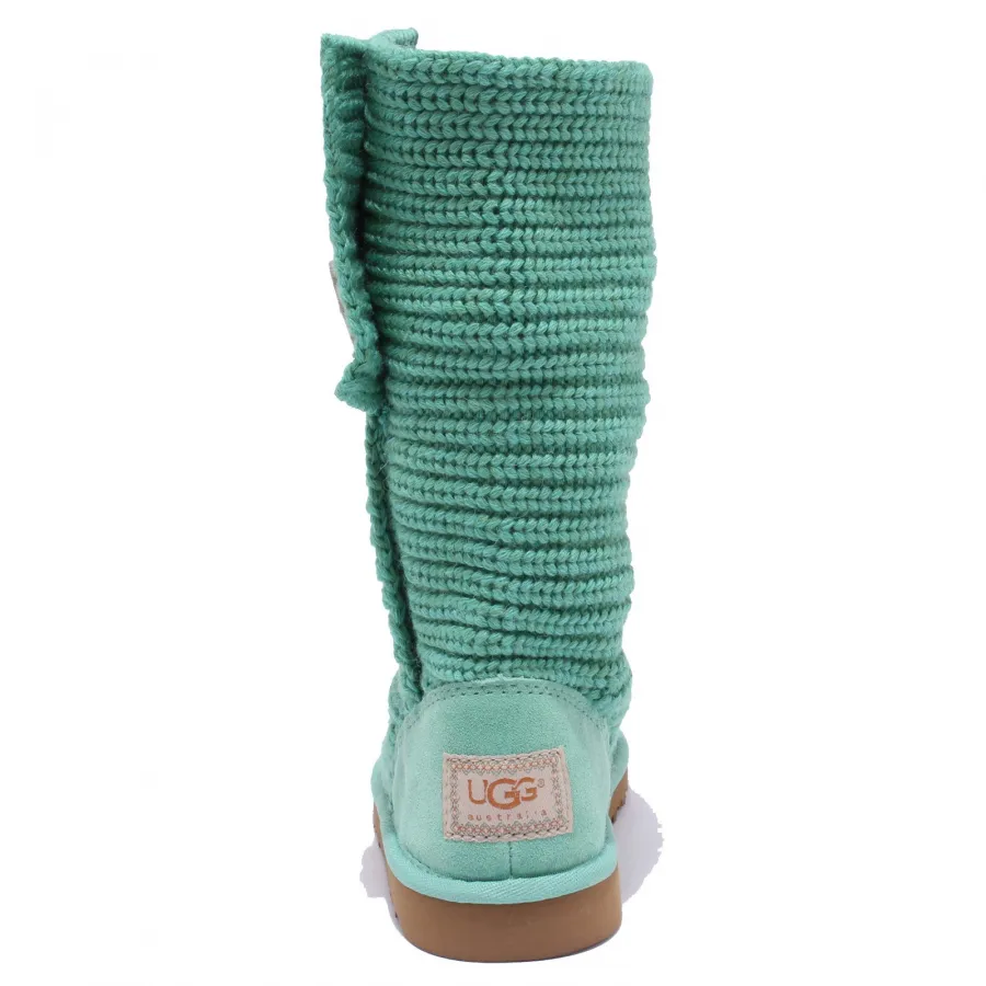 3267Y (NO BOX) stivale bimba girl UGG scarpe wool shoe boot green