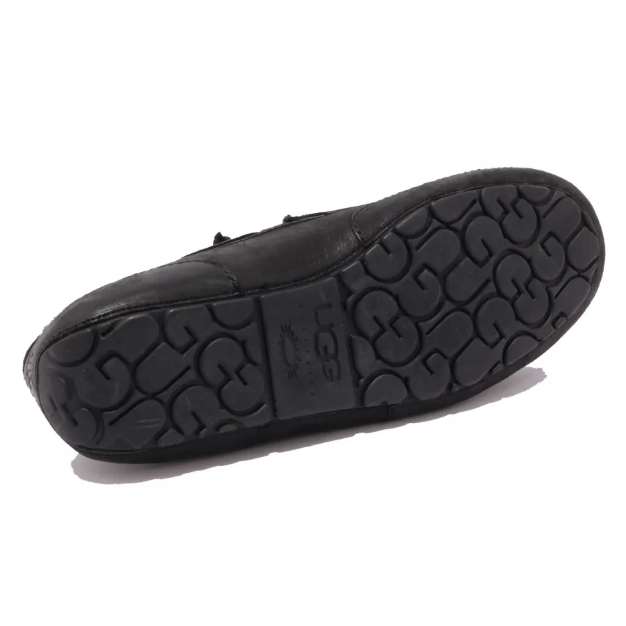 4856AA (SAMPLE - NO BOX) SCRATCHED SPOTTED mocassino uomo black UGG loafer man