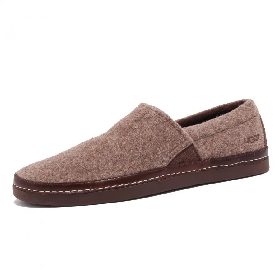 7237AA (NO BOX) SCARTCHED wool mocassino uomo brown melange UGG loafer man