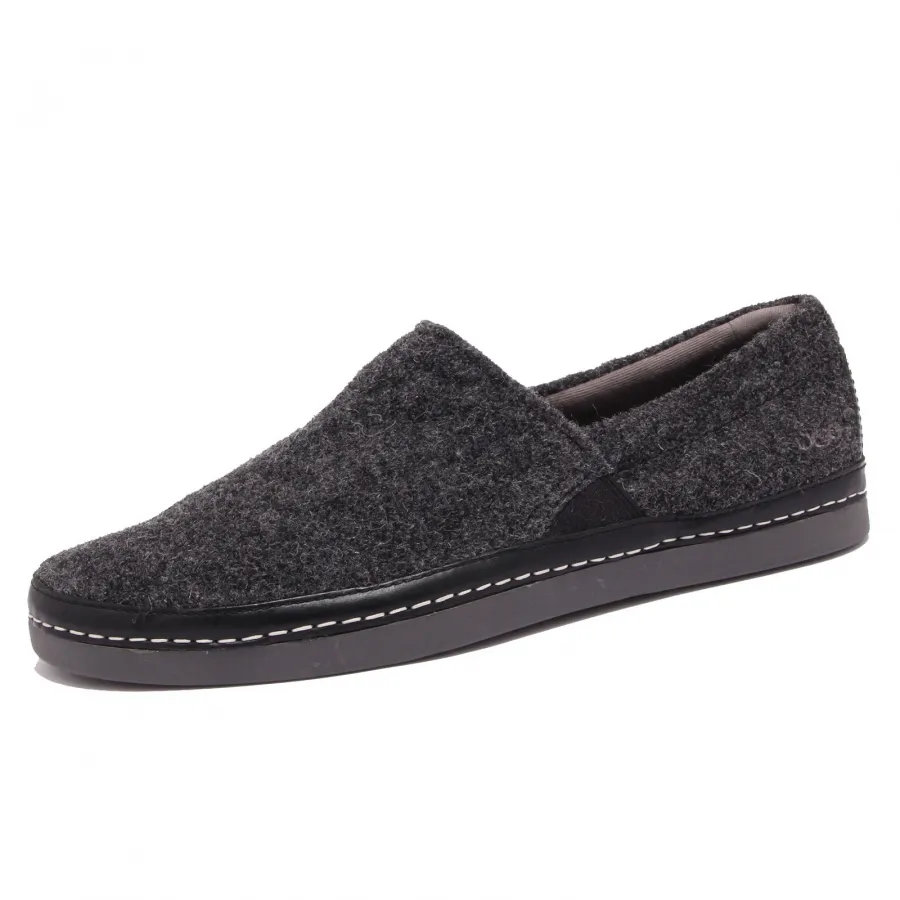 7394AA (WITHOUT BOX) wool mocassino uomo black melange UGG loafer man