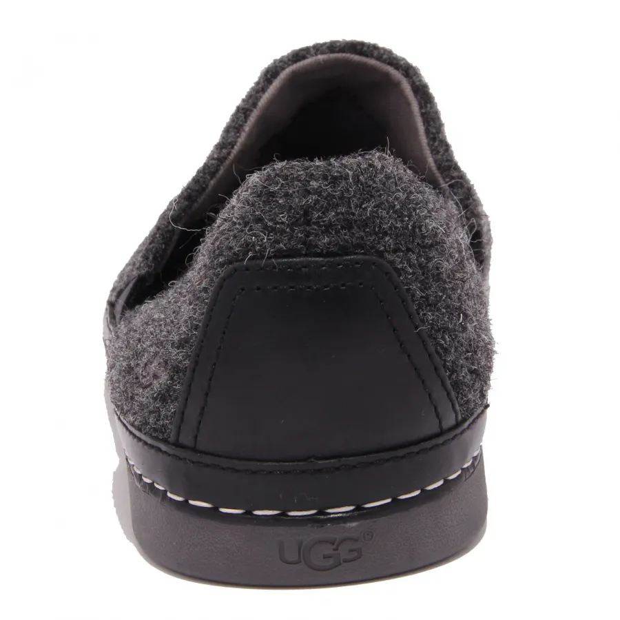 7394AA (WITHOUT BOX) wool mocassino uomo black melange UGG loafer man