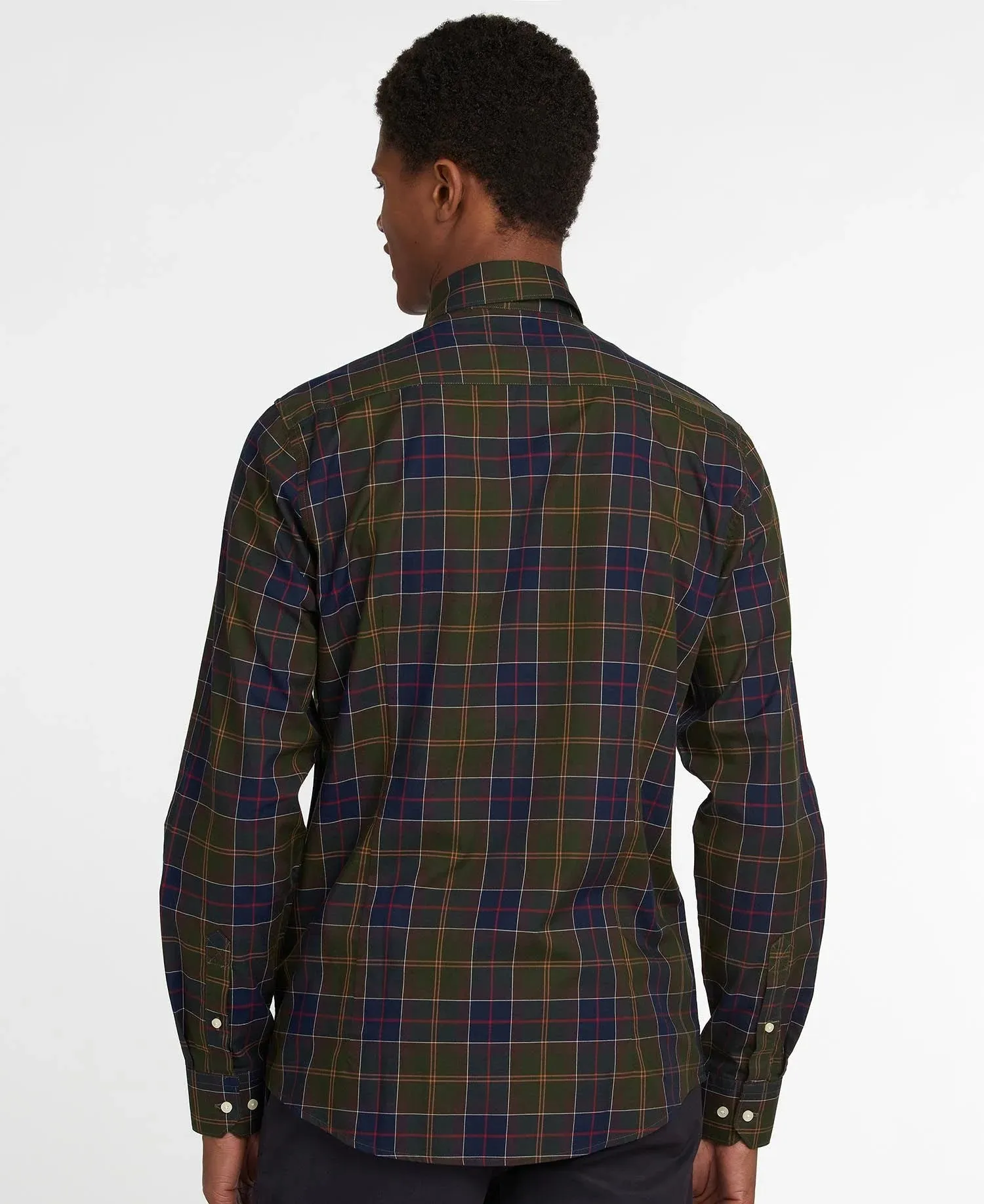 Barbour Camicia da Uomo Wetheram Verde