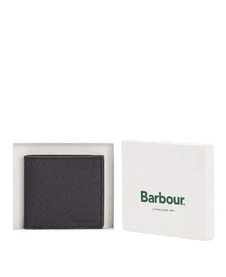 Barbour Grain Leather Billfold Wallet MLG0021BK11