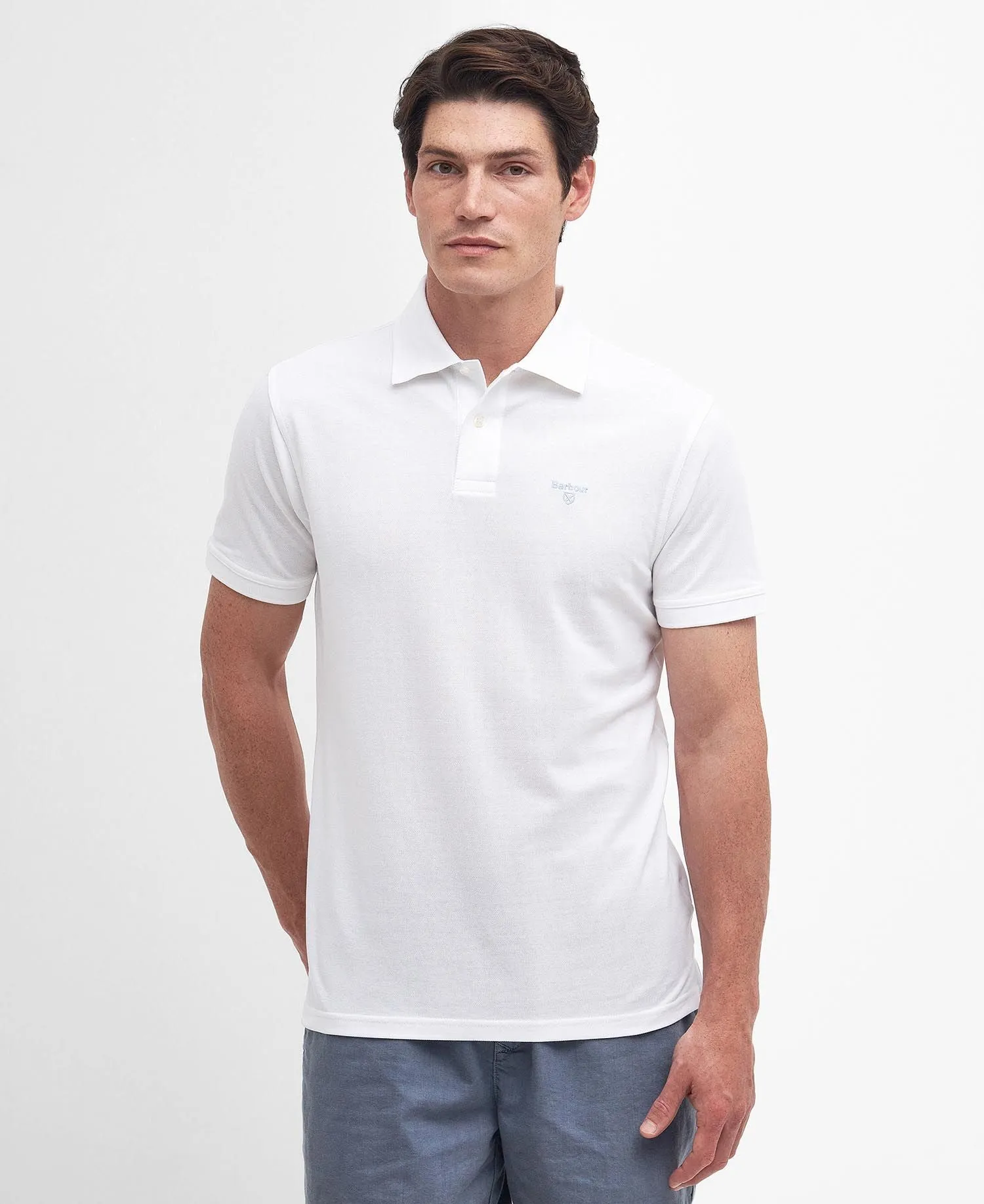 Barbour Polo sports leggera uomo bianca