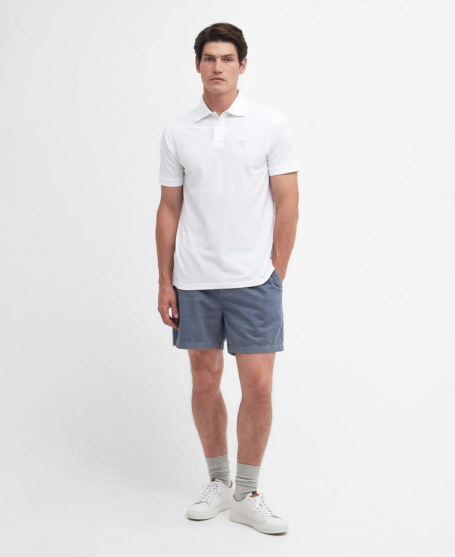 Barbour Polo sports leggera uomo bianca