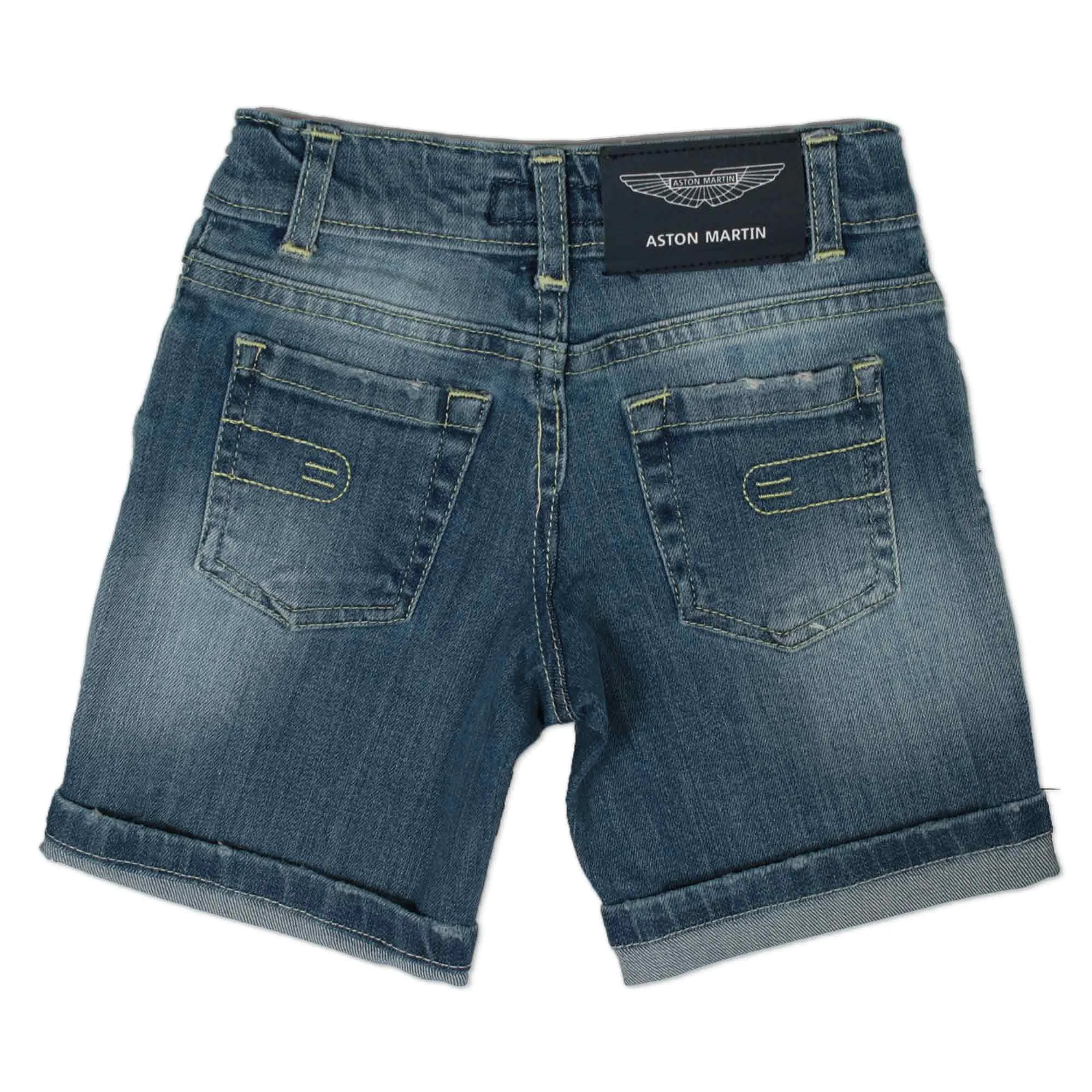 Bermuda Bambino In Denim Stone Washed