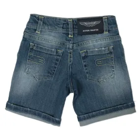 Bermuda Bambino In Denim Stone Washed