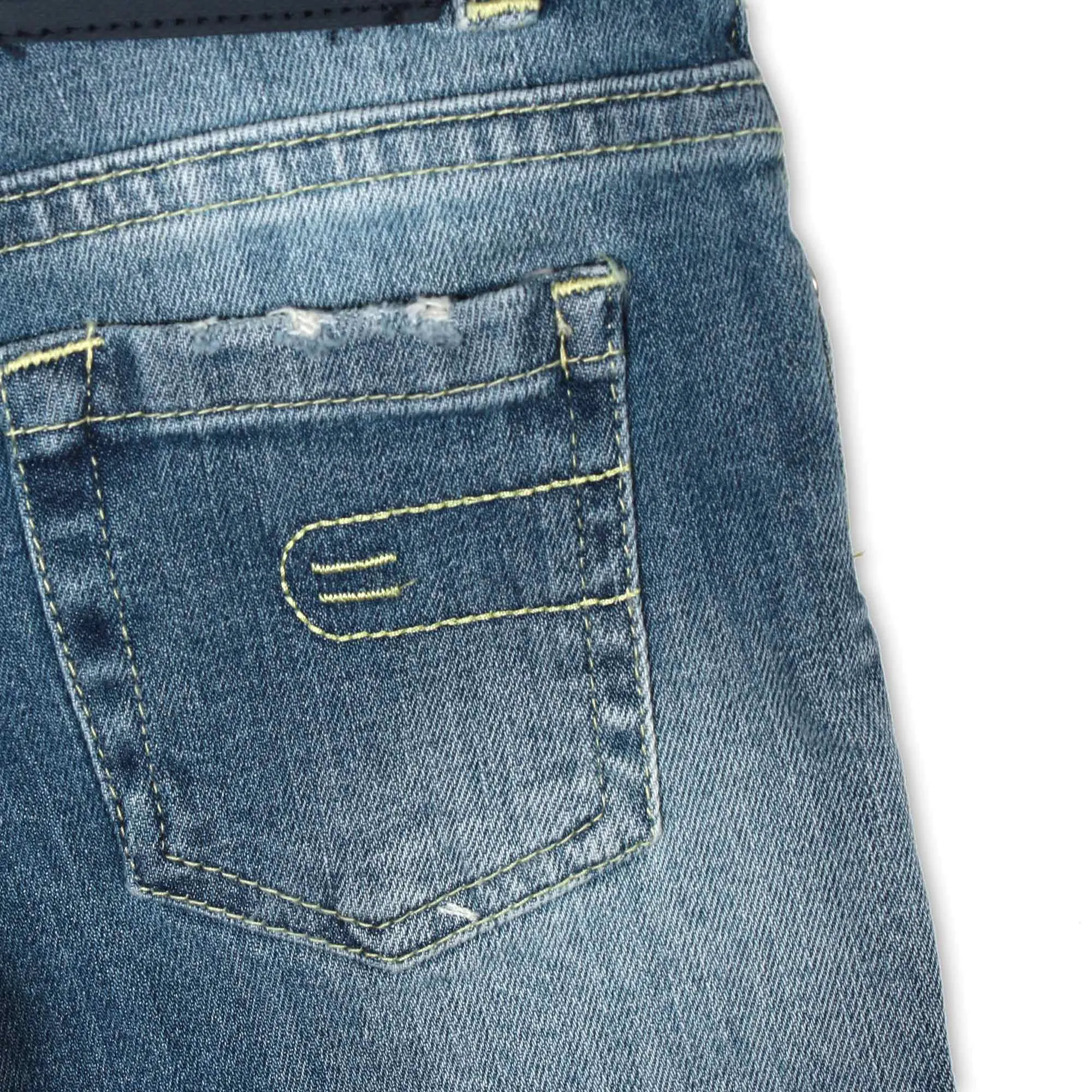 Bermuda Bambino In Denim Stone Washed