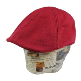 Berretto a becco d’oca di Stetson in cotone colore rosso