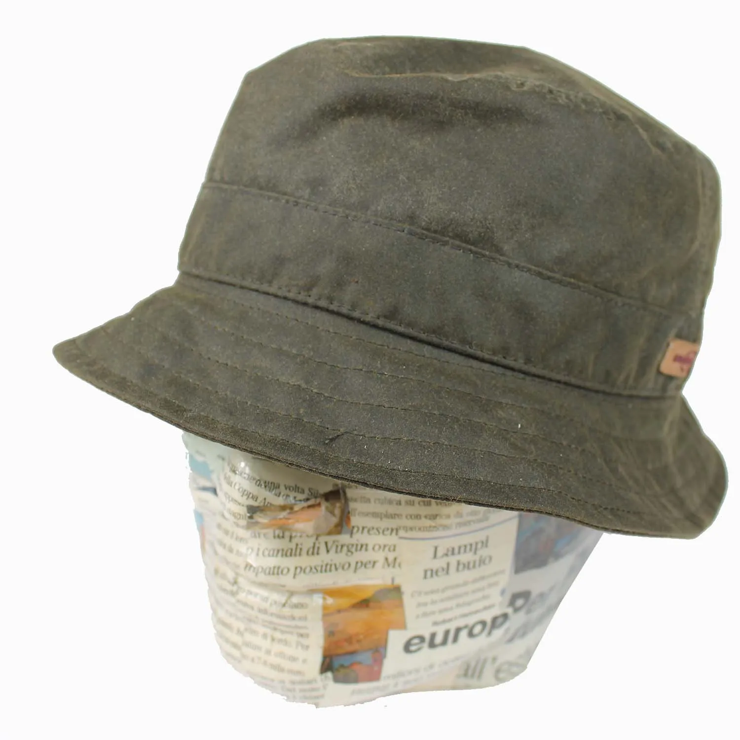 Bucket hat di Stetson in tessuto cerato – Cappello uomo da pioggia