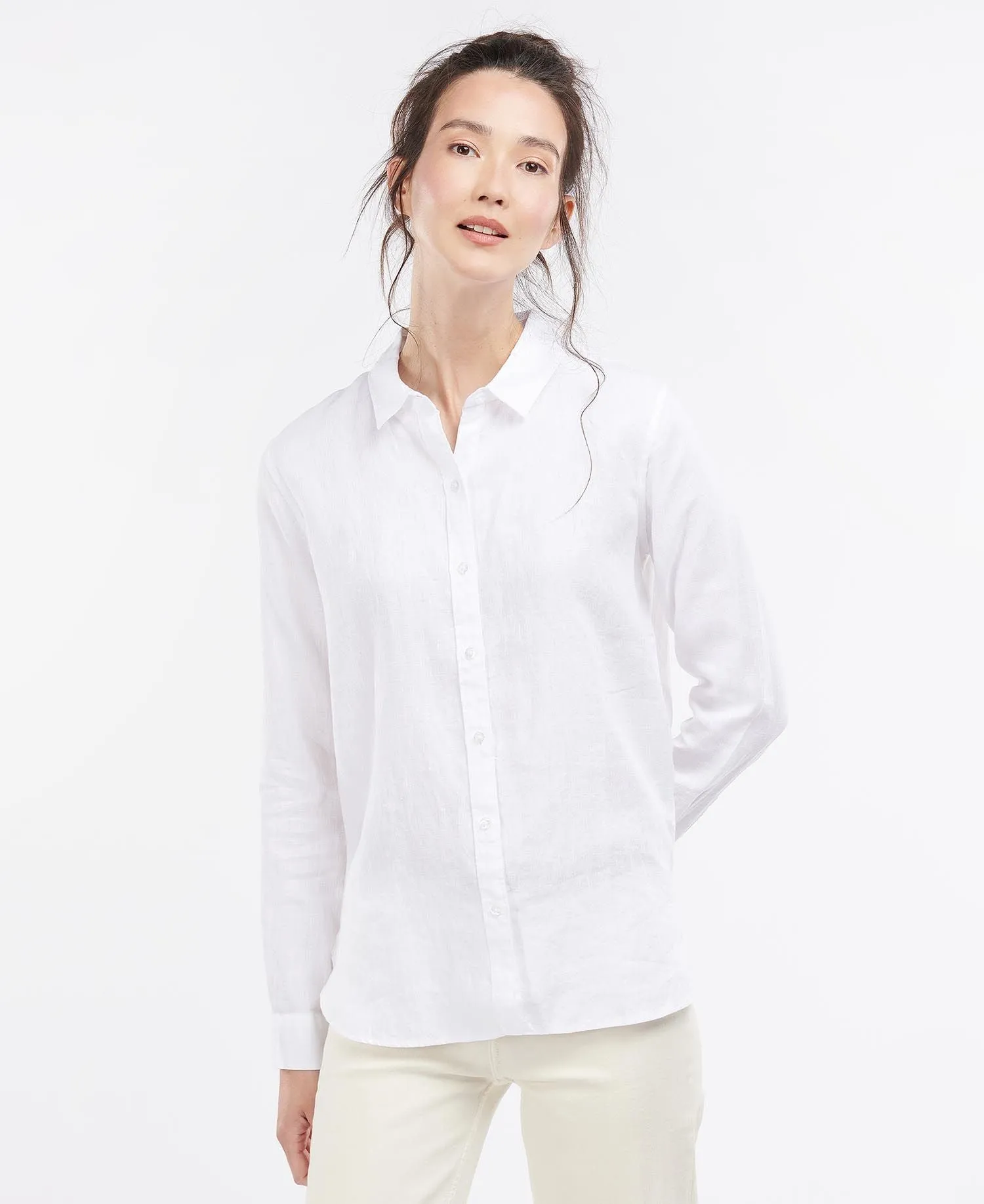 Camicia Barbour Marine Bianco Donna