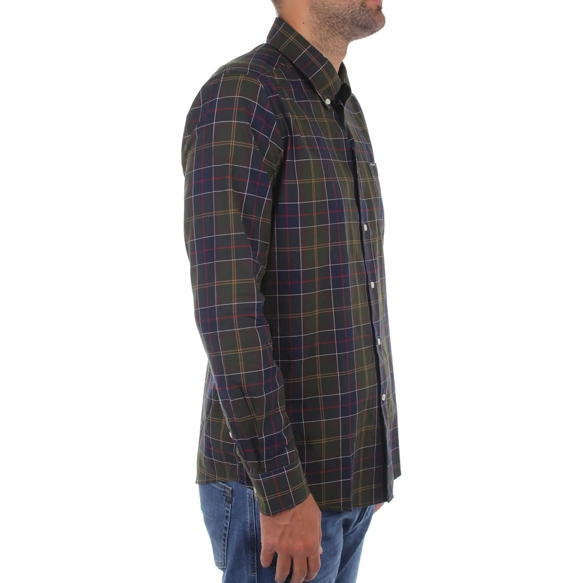 Camicia BARBOUR Uomo holden half zipwetheram tailored Multicolore