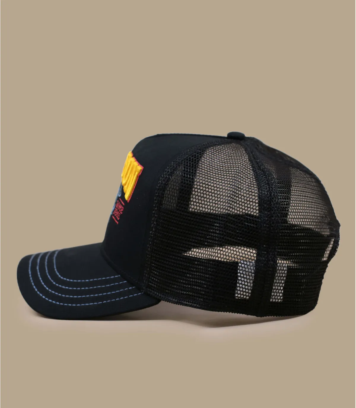 Cappellino trucker stetson nero e blu navy  Trucker Cap Wild Ones     