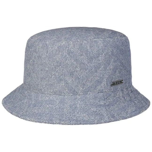      Cappello Herringbone Cotton Bucket by Stetson  