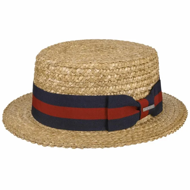      Cappello in Paglia di Grano Boater by Stetson  