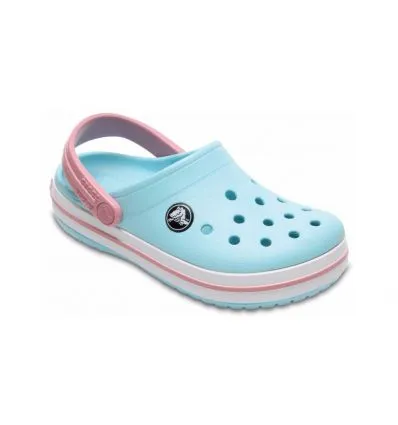 Crocs Kids' Crocbandâ„¢ Clog (Ice Blue/white) Bambini