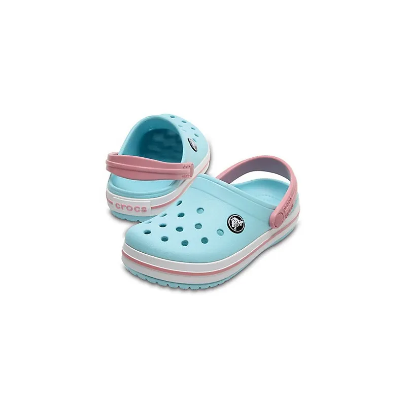 Crocs Kids' Crocbandâ„¢ Clog (Ice Blue/white) Bambini