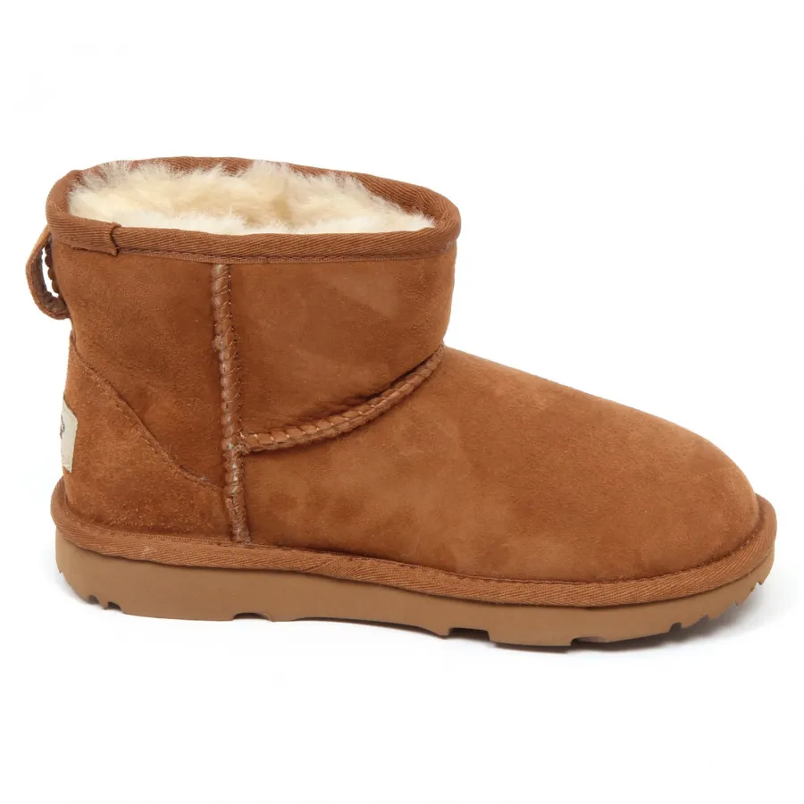 E7768 stivale bimba CHESTNUT UGG K CLASSIC MINI scarpe boot kid girl