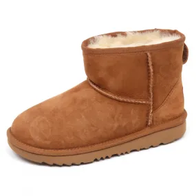 E7768 stivale bimba CHESTNUT UGG K CLASSIC MINI scarpe boot kid girl