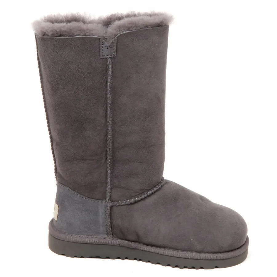 E7772 stivale bimba grey UGG K BAILEY BUTTON TRIPLET scarpe boot kid girl