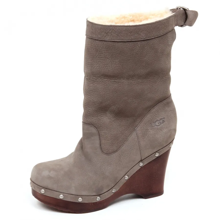 F0074 (NO BOX) stivale donna grey UGG tronchetto boot shoe woman