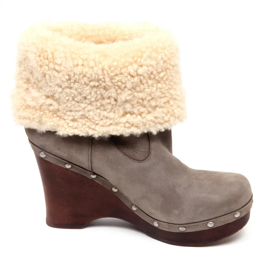 F0074 (NO BOX) stivale donna grey UGG tronchetto boot shoe woman