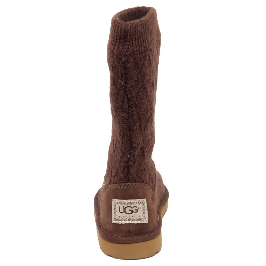 F3426 (NO BOX) stivale bimba girl UGG scarpe brown wool shoe boot