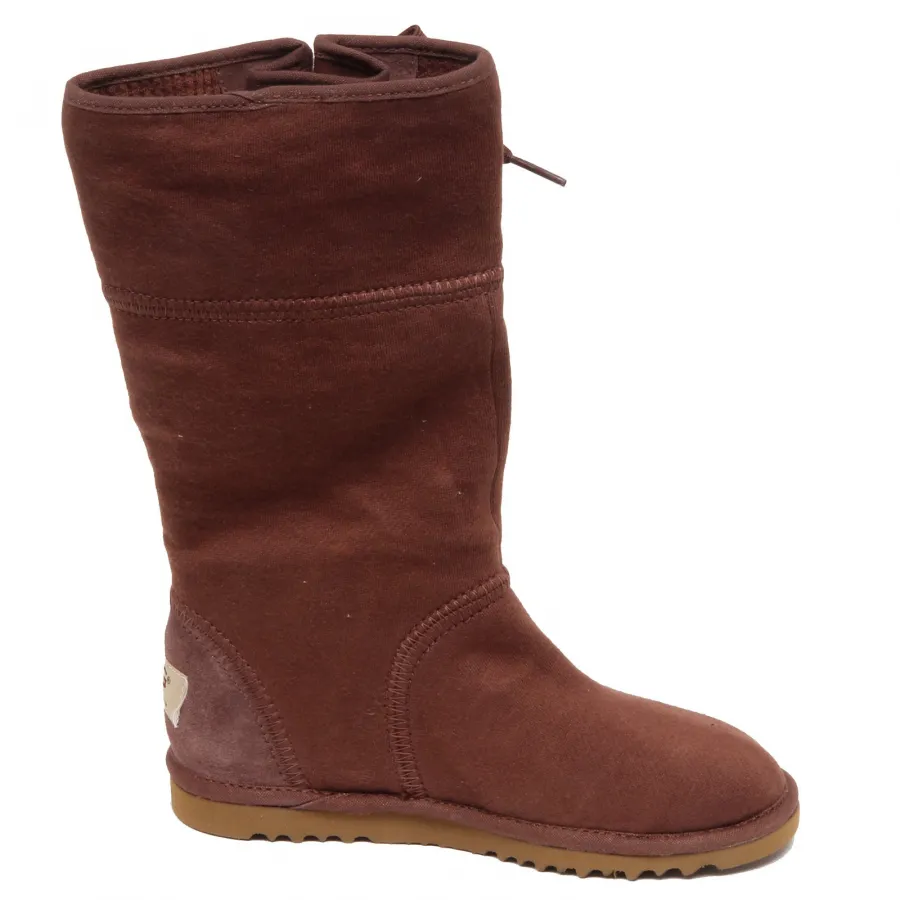 F3460 (NO BOX) stivale tessuto bimba girl UGG scarpe shoe fabric boot brown