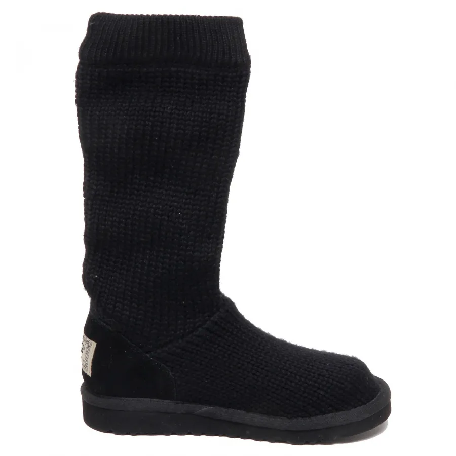 F3508 (NO BOX) stivale bimba girl UGG scarpe wool shoe boot black