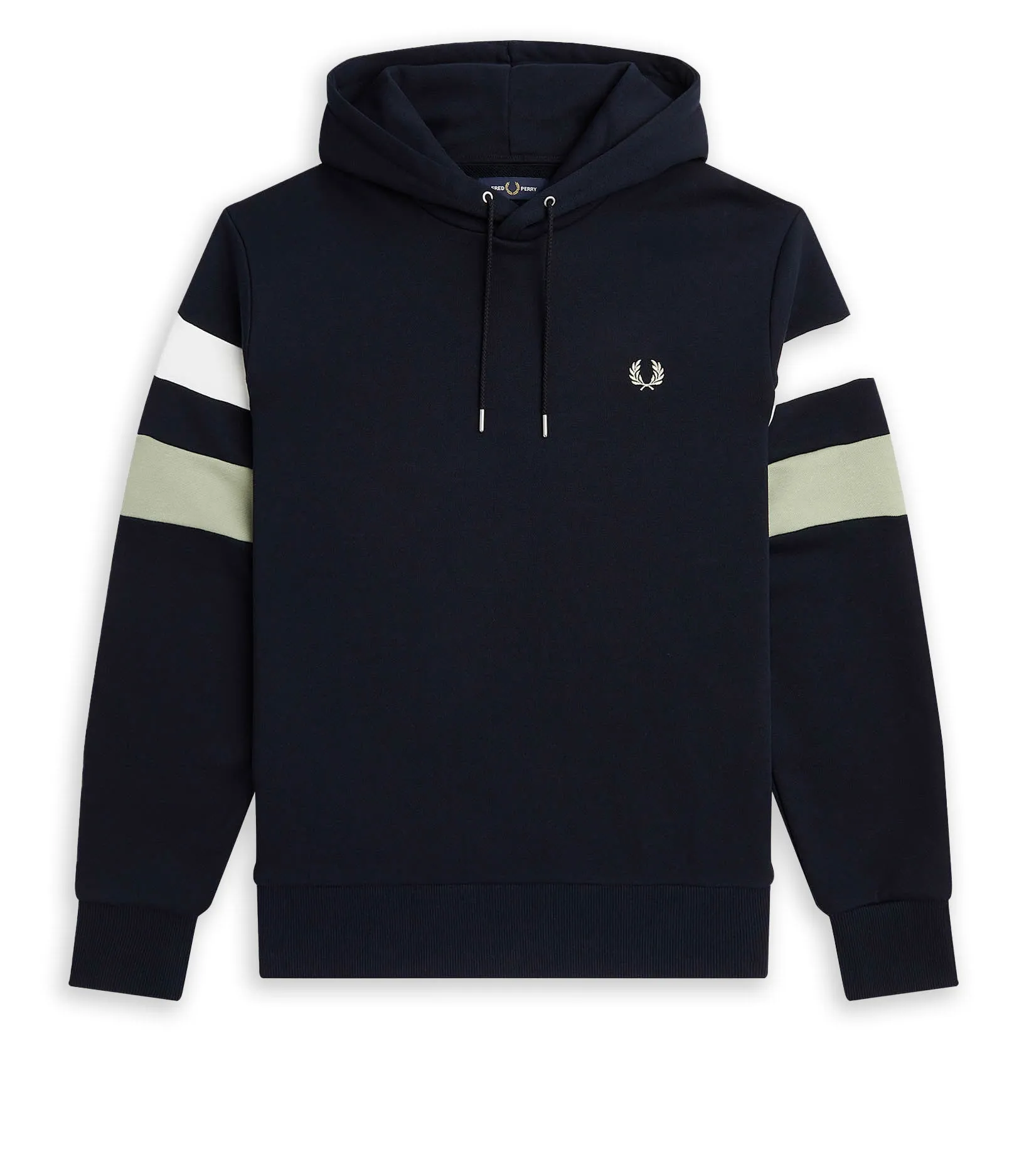 Felpa Cappuccio Fred Perry Righe Blu Uomo