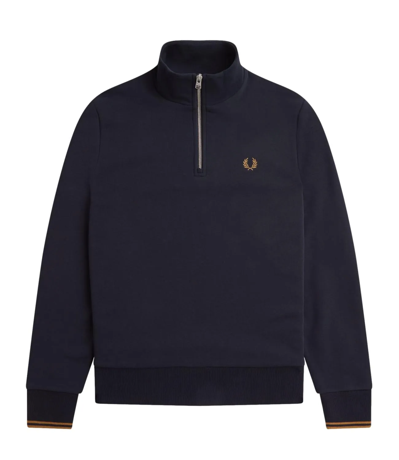 Felpa Fred Perry Blu Navy uomo half zip