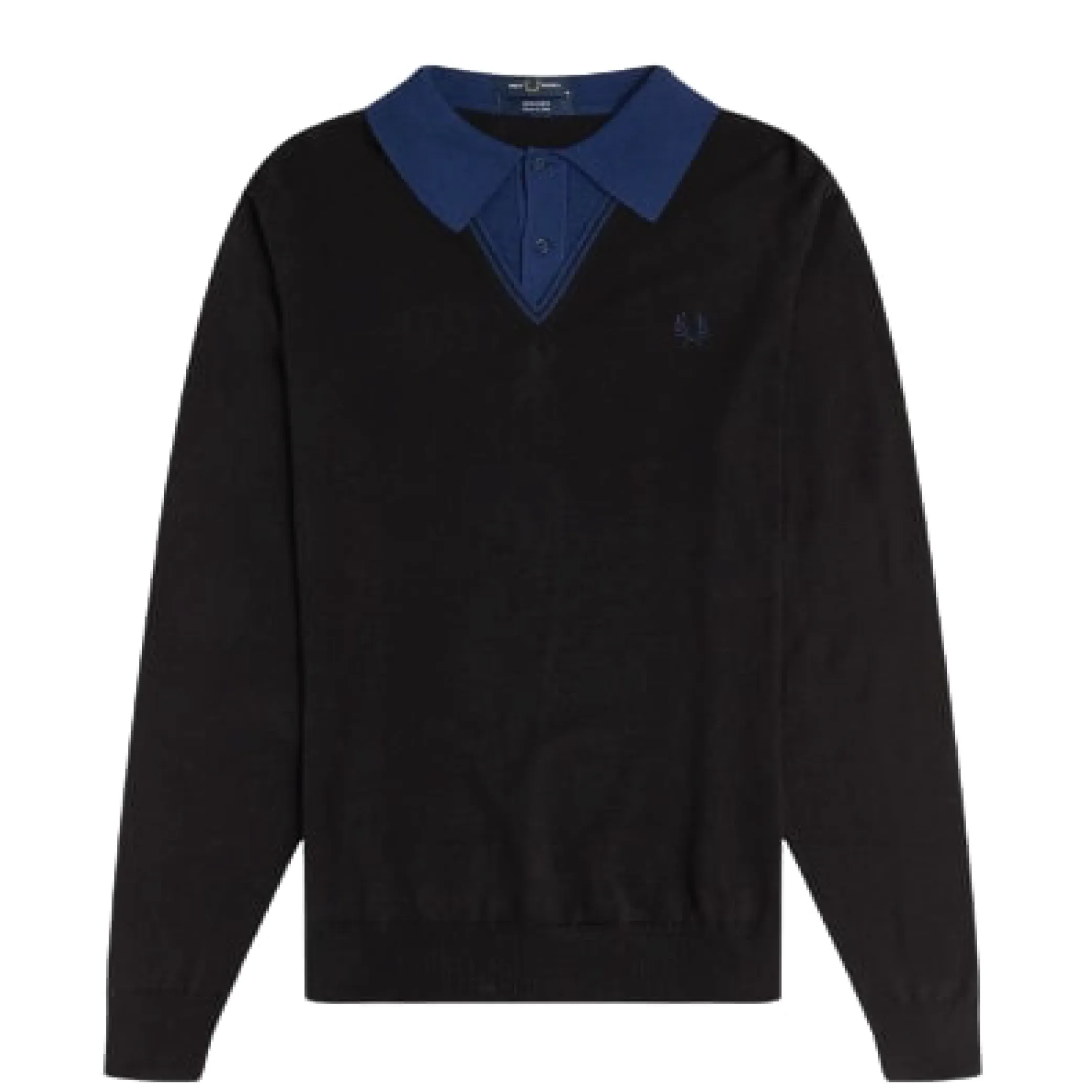 FRED PERRY LS KNITTED V NECK MAGLIA DA UOMO K2834