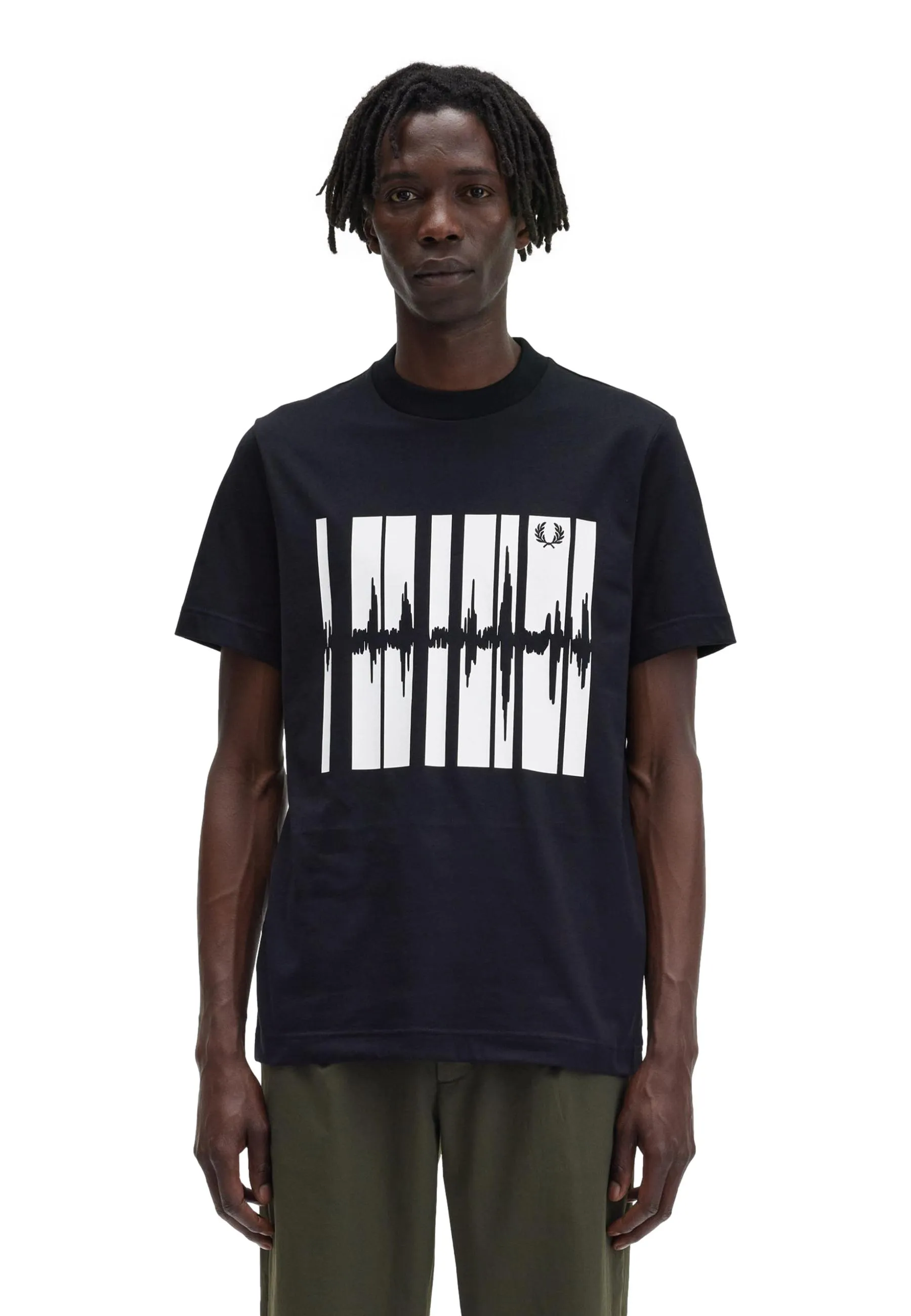 Fred Perry soundwave graphic t-shirt