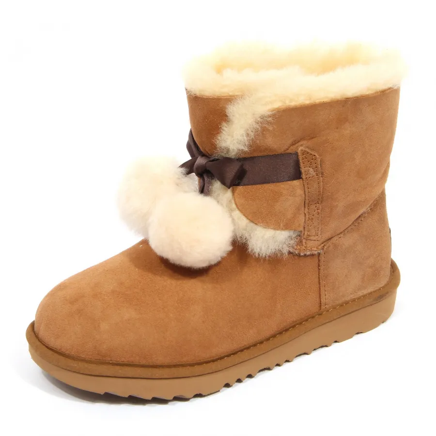 G4276 stivale bimba girl UGG GITA brown suede boot kid