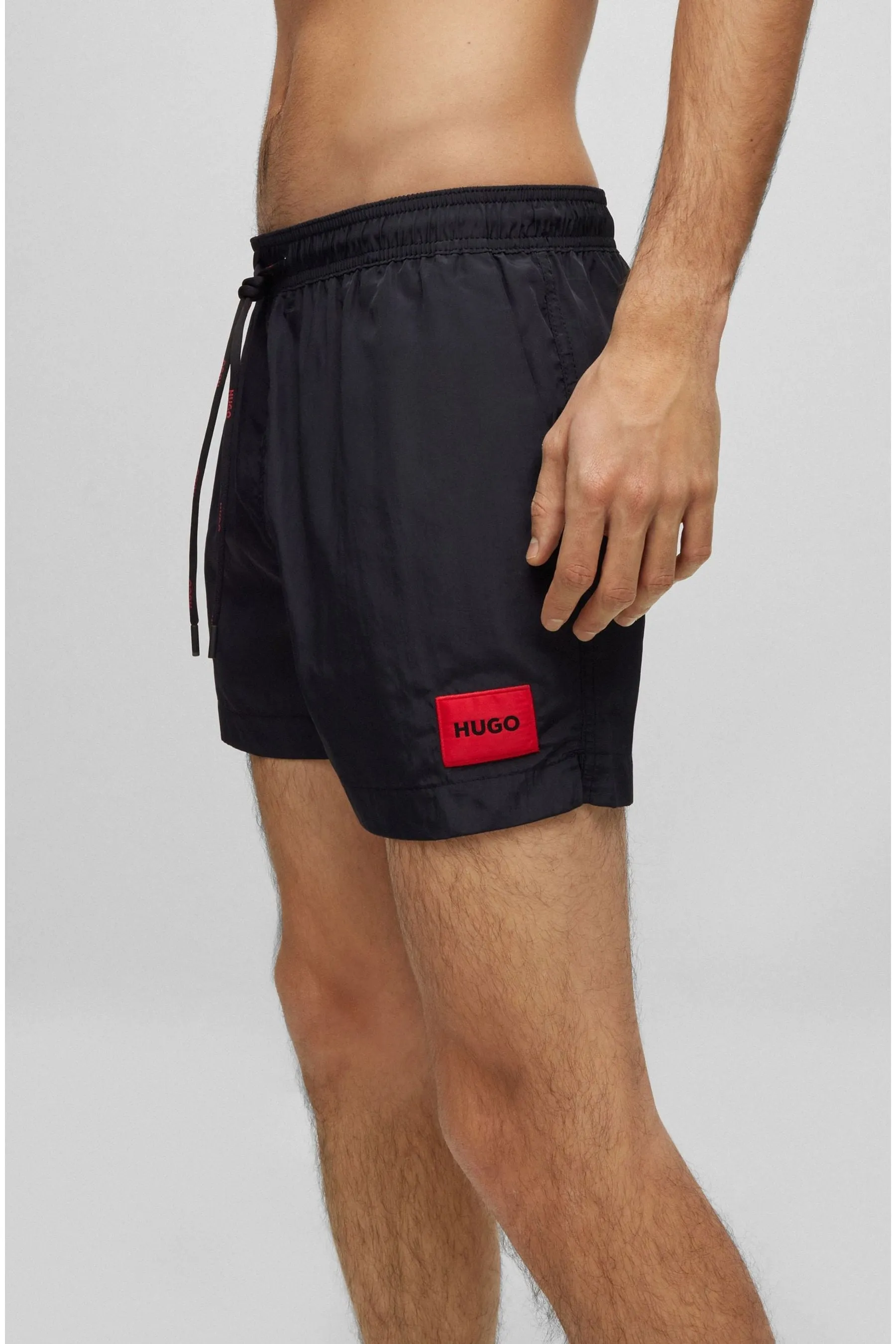 HUGO - Shorts da bagno con logo ad asciugatura rapida