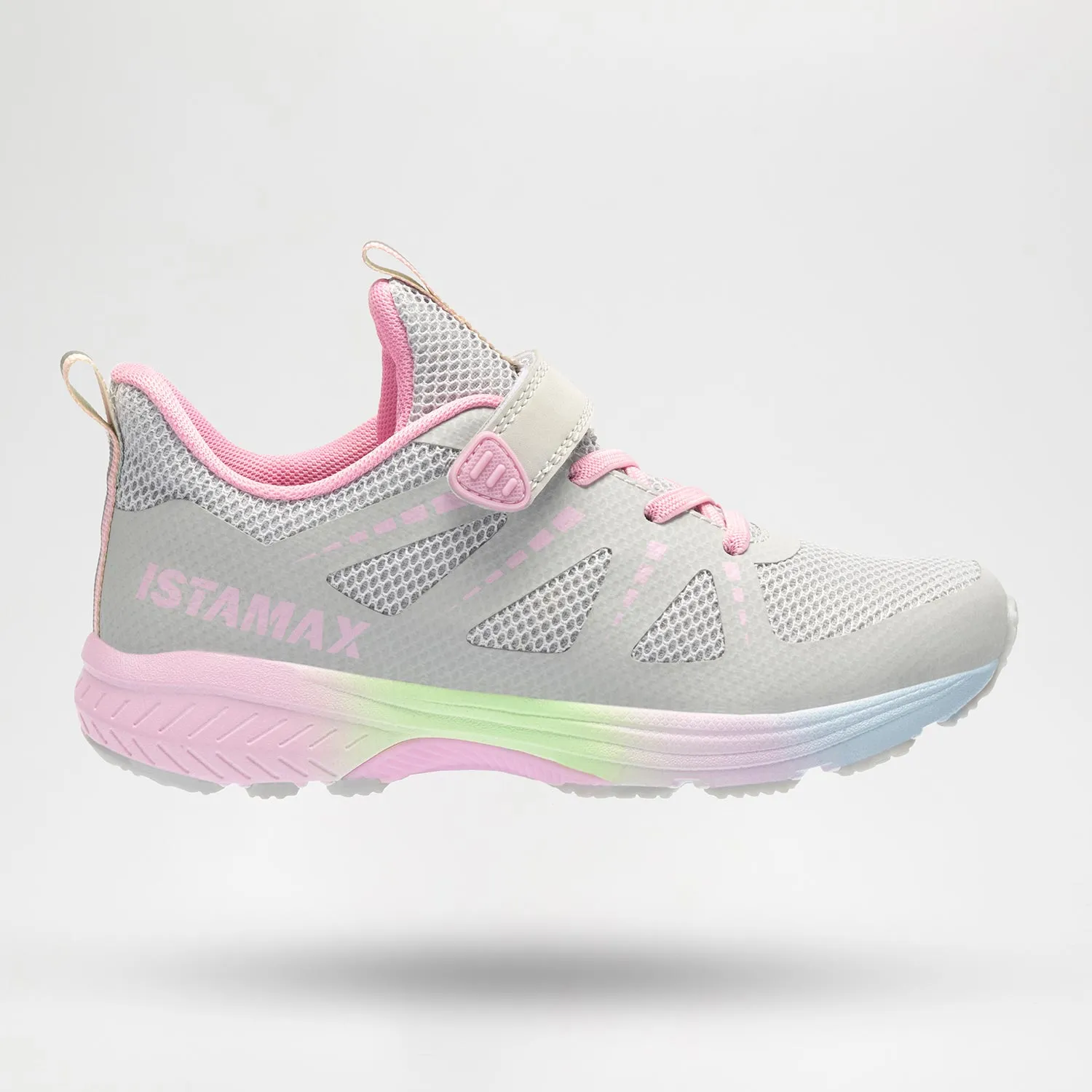 ISTAMAX KIDS IMAA3804 Grigio-Rosa scarpa running bambini antipronazione