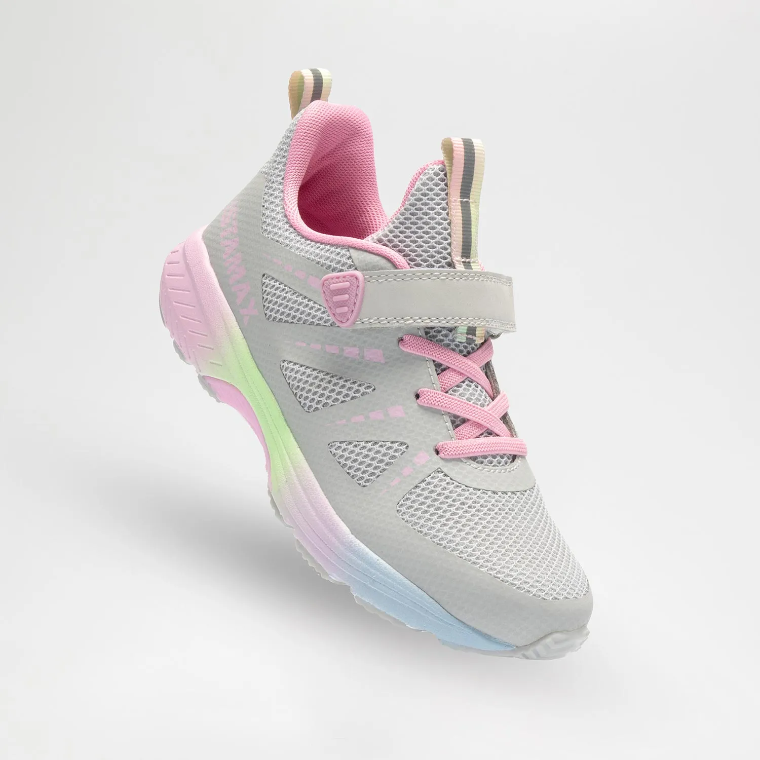 ISTAMAX KIDS IMAA3804 Grigio-Rosa scarpa running bambini antipronazione