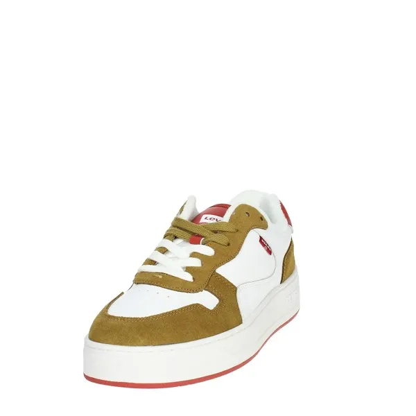 LEVI'S  SNEAKERS BASSA 235200-2750 BIANCO/CUOIO