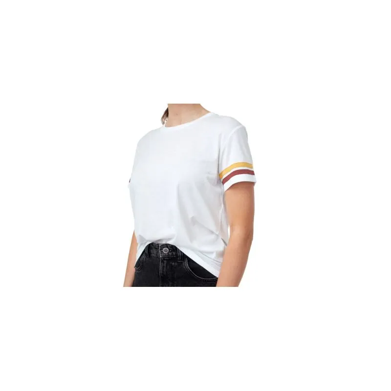 Maglietta Tentree Retro Stripes (Bianco) Donna