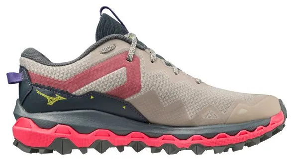 Mizuno Wave Mujin 9 Donna Rosa Grigio Scarpe da Trail Running