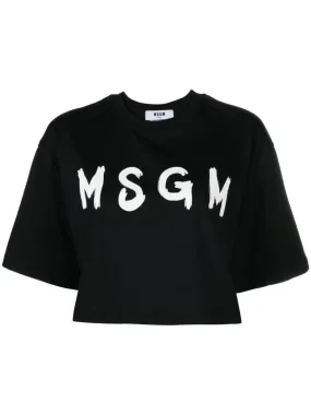 msgm T-shirt corta logo