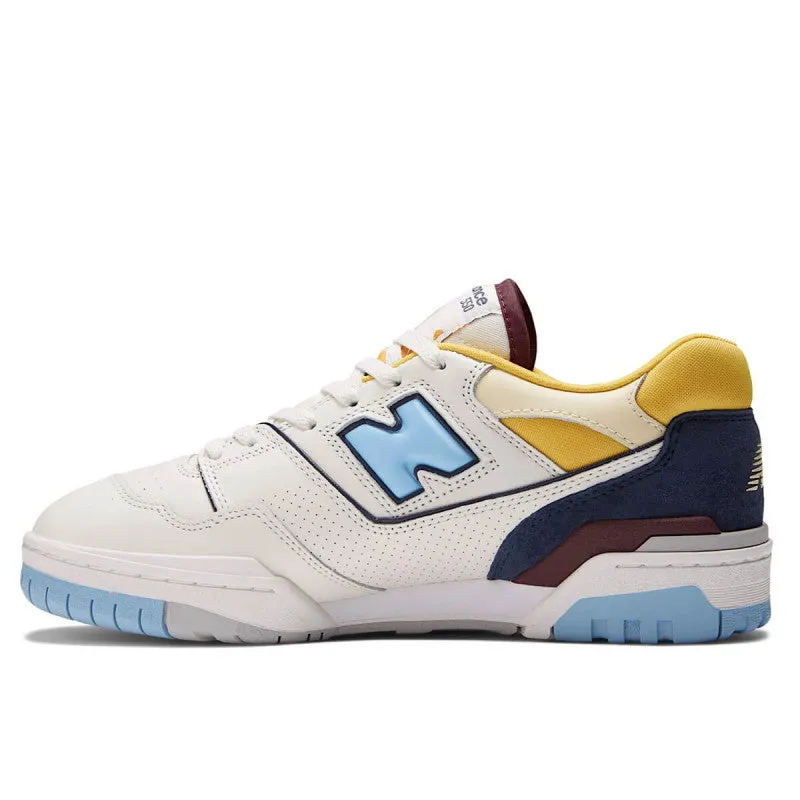 New Balance 550 Bianco Giallo Azzurro