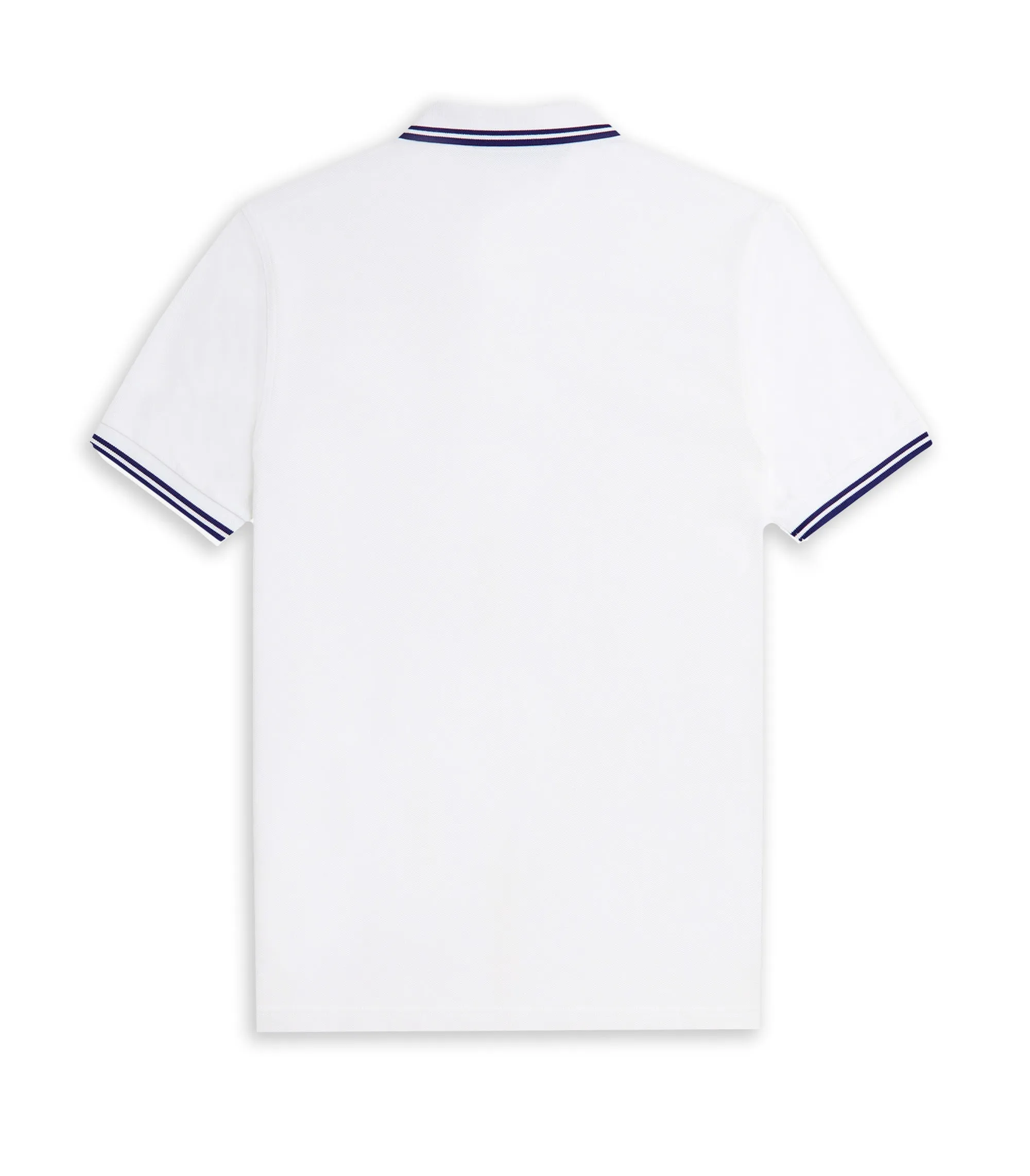 Polo Fred Perry Bianco Blu Uomo