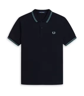 Polo Fred Perry Manica Corta Blu Uomo