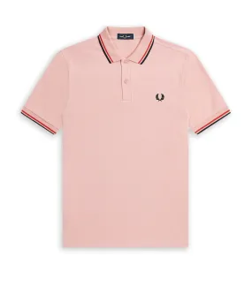 Polo Fred Perry Twin Tipped Rosa Uomo